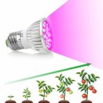 BOLUOYI Indoor String Lights,Christmas Lights for Bedroom Multicolor ,E27 6W 28-LEDPlant Grow Light Bulb Hydroponic Veg Flower Full Spectrum