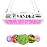 LED Grow Light 2000W – Vander Life Updated Version Double Spectrum Full Spectrum Led Growing Lamp for Hydroponic Indoor Plants Veg and Flower