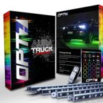 OPT7 Aura Truck/SUV LED Underglow Lighting Kit w/Remote – 4 Aluminum Waterproof Glow Bars