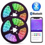 ELlight Bluetooth Dream Color LED Strip Lights with APP, 10m/32.8ft Music Lights with Multicolor Chasing, Waterproof RGB Rope Lights Kit, 300 LEDs SMD 5050 Flexible Strip Lighting for Home Kitchen