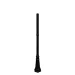 Gama Sonic GS-97SP Imperial Lamp Post for Solar Lights Outdoor Pole with 3″ Fitter Mount, 79″ Tall, (Black