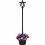 68” Solar Lamp Post Lights Outdoor, Solar Powered Vintage Street Lights for Lawn, Pathway, Driveway, Front/Back Door, Planter Not Included