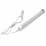 T8 V-Shape Integrated Single Fixture, 1FT Led Tube Light, 1080lm, 6000k White, 9W, Utility Shop Light, Ceiling and Under Cabinet Light, Corded Electric with Built-in ON/Off Switch