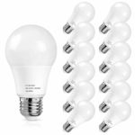 A19 LED Light Bulbs 1500 Lumens, Petronius 100-125 Watt Equivalent LED Bulbs, 5000K Daylight White, Non Dimmable, Medium Screw Base (E26), CRI80+, Pack of 12