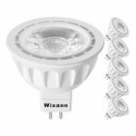 MR16 LED Light Bulb Non Dimmable, 90% Energy Saving, 2700K Warm White, 40 Degree, AC/DC 12V, 5 Watts, 50W Halogen Bulb Equivalent, GU5.3 Base, by WIXANN (6 Pack)