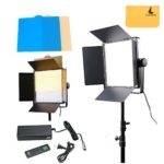 Godox LED1000 4400Lux Dimmable White Version Photography Studio Video Led Panel Lighting with Remote Control,Power Cable,Colour Filter