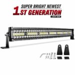 LED Light Bar DWVO 32Inch 390W Triple Row 35000LM Upgrated Chipset Led Work Light for Offroad Driving Fog Lamp Marine Boating IP68 WATERPROOF Spot & Flood Combo Beam Light Bars, 2 Year Warranty