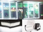 60ft Super bright storefront LED light pure white 5630 injection module with UL 12v AC Power package