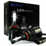 LED Headlight Bulbs All-in-One Conversion Kit – 9012 HIR2 8000Lm 6000K Cool White 2Pcs with Super Bright – 2 Year Warranty