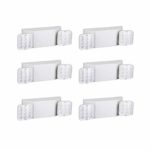HYD-Parts 6 Packs Two Heads Emergency Light Fire Exit Lighting LED Emergency Light Standard (Square Head)