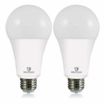 Great Eagle 50/100/150W Equivalent 3-Way A21 LED Light Bulb 5000K Daylight Color (2-Pack)