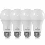 Great Eagle 40/60/100W Equivalent 3-Way A19 LED Light Bulb 3000K Soft White Color (4-Pack)