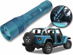 Jeep Wrangler Accessories Bikini Colored LED Flashlight with Roll Bar Holster. Holster fits Jeep Jk rollbar also. Color match is for 2018-2019 Jeep JL Accessories, Ultra Bright, 1000 Lumens, Zoomable.