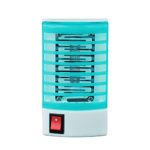 Gotian 220V Professional Electronic Mosquito Killer Lamp LED Socket Electric Mosquito Fly Bug Insect Trap Killer Zapper Night Lamp Lights (Blue)