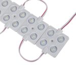 100 pcs LED Module 4 LED 160 Deg with Lens White 2835 SMD 2.0W Waterproof Decorative Back Light for Letter Advertising Signs with Tape Adhesive Backside