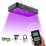 FAMURS 1000W LED Grow Light, Remote Control-Series Grow Lamp with Timer/Thermometer Humidity Monitor and Adjustable Rope,Full Spectrum Plant Light for Indoor Plants Seeding Veg and Flower