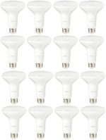 AmazonBasics 65 Watt Equivalent, Daylight, Dimmable, BR30 LED Light Bulb | 16-Pack