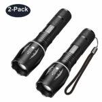 Flashlights, SKYROKU LED Handheld Flashlight, IP65 Water-Resistant, Portable, 5 Light Modes for Indoor and Outdoor with Magnetic Base(T6C 2PACK)