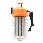 120 Watts LED Temporary Work Light, Job Site Lighting, Daylight White, Wet Location Capable, Portable Hanging Fixture, Outdoor Construction Lamp