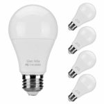 Glen Mila 100 Watt Light Bulb Equivalent (11W) 6000K A19 LED Daylight White Bulbs E26 Medium Screw Base 1100 Lumen General Purpose for Home Lighting Non- Dimmable 4 Pack