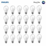 Philips 545921 LED Classic Glass Non-Dimmable A19 Light Bulb: 800-Lumen, 2700-Kelvin, 7 (60 Watt Equivalent), E26 Base, Soft White, 24-Pack, Piece