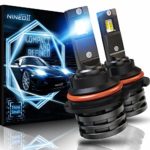 NINEO 9007 LED Headlight Bulbs w/Small Size,10000LM 6500K Cool White CREE Chips All-in-One Conversion Kit