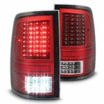 Xtune 2010-2017 Ram 1500/2500/3500, 2009 Ram 1500 Chromed Red LED Tail Lights w/LED Signal & Reverse 2011 2012 2013 Pair L+R