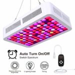 600W Dimmable LED Grow Light, LIGHTIMETUNNEL Full Spectrum Grow Light with Timer, Two Dimmable Switches and Double Switches Plant Light for Indoor Plants Veg and Flower