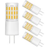 LED Bulbs G4 Base Non dimmable Bi-Pin Lighting Bulb G4 4W AC/DC 12v 400LM Brigher Warm White 40W Incandescent Bulb Equivalent Halogen Bulbs 5Pack