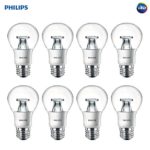 Philips LED A19 Non-Dimmable 800-Lumens 8.5-Watt Light Bulb with E26 Medium Base, Soft White, 8-Pack