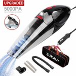 Zukaly Car Vacuum Cleaner High Power 5000PA- Upgrade Corded Portable Auto Car Vac with LED Light, DC 12V Mini Handheld Vacuum Cleaner for Quick Car Cleaning