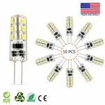 G4 LED Bulb lamp 10PCS, Akindoo 1.5 Watt AC DC 12V Equivalent to 10W T3 Halogen Track Bulb Replacement 360° Beam Angle Non-dimmable (Daylight White 6000K-7500k)