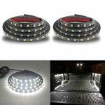 LivTee 2Pcs 60″ White LED Cargo Truck Bed Light Strip Lamp Waterproof Lighting Kit with On-Off Switch Fuse 2-Way Splitter Cable for Jeep Pickup RV SUV and More