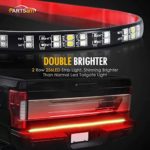 Partsam 60 Inch 2-Row LED Truck Tailgate Light Bar Strip Red/White Reverse Brake Stop Turn Signal Tail Running Light Waterproof No-Drill Replacement for Jeep Dodge Toyota Chevy GMC Pickup Trucks