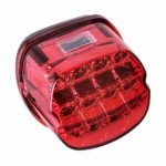 NTHREEAUTO LED Red Tail Light Motorcycle Lay Down Driving Turn Signals Brake Taillights Tail Lamp Compatible with Harley Davidson Dyna Road King Electra Glide Street Bob Touring