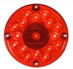 Maxxima M90061R 17 LED Red 7″ Round Stop/Tail/Turn Bus Light