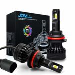 JDM ASTAR Newest Version T1 10000 Lumens Extremely Bright High Power 9007 All-in-One LED Headlight Bulbs Conversion Kit, Xenon White (9007)