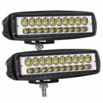 LED Pods Light, AKD Part 2PCS 6” 80w LED Cubes Spot Driving Light Off Road Fog Light Bar Led Work Light Boat Lights Waterproof for Truck SUV Jeep Motorcycle Lamp,2 years Warranty