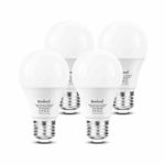 Dusk to Dawn Light Bulbs, E26, 60W Equivalent, AC100-240V, 6000K Cool White Auto On/Off Indoor/Outdoor Sensor LED Bulb by Boxlood (4 Pack)
