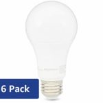 AmazonBasics 100W Equivalent, Soft White, Dimmable, 10,000 Hour Lifetime, A19 LED Light Bulb | 6-Pack