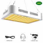 KOWEKAST Newest 1000w LED Plant Grow Light，with Adjustable Rope， Sunlike Full Spectrum LED Plant Grow Lamp for Indoor Plants Seeding Veg and Flower Commercial Planting (100Pcs 10W LEDs)