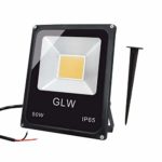 GLW 50W 12v AC/DC LED flood light, super bright outdoor work light, 250W halogen light equivalent, IP65 waterproof, 4500Lm, 3000K Warm White, suitable for garage, garden, lawn and courtyard outdoor la