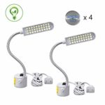 FVG TECH Sewing Machine LED Light, Magnetic Multi-Task LED Light with 30 Daylight LEDs – 12” Mount-Anywhere Flexible Gooseneck Work Lamp with Magnet Base for Crafts, Sewing, Lathe, Drill pres（2 Pack）