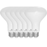 Great Eagle R30 or BR30 LED Bulb, 12W (100W Equivalent), 1250 Lumens, Brighter Upgrade for 65W Bulb, 3000K Bright White Color, for Recessed Can Use, Wide Flood, Dimmable, and UL Listed (Pack of 6)