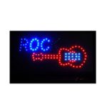 19×10 Neon Sign LED Lighting – Single Switch: Power & Animation for Business Identification by Tripact Inc – Rock Guitar