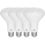 Great Eagle R30 or BR30 LED Bulb, 12W (100W Equivalent), 1250 Lumens, Brighter Upgrade for 65W Bulb, 3000K Bright White Color, for Recessed Can Use, Wide Flood, Dimmable, and UL Listed (Pack of 4)