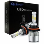 9007,9004 LED Headlight Bulbs – 6000K 8000LM Super Bright Cool White Bulb Conversion Kit 2pcs – 2 Years Warranty by Qcheye