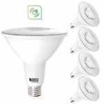 Sunco Lighting 4 Pack PAR38 LED Light Bulb with Motion Sensor, 13W=100W, 5000K Daylight, 1050 LM, Indoor/Outdoor, Motion Activated LED Flood Light – UL & Energy