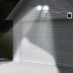 White Dual Security Detector Solar Spot Light Motion Sensor Outdoor 22 LED Floodlight