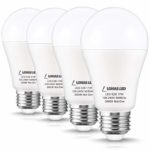 LOHAS 150W Equivalent LED Bulb(with UL Listed), Soft White 3000K A19 Incandescent Bulbs Replacement, 17W E26 Base LED, 1600 Lumen Home Lighting Warehouse Office Porch Light, Non-Dimmable(4 Pack)